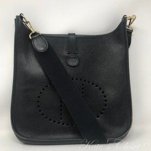 SOLD!!! HERMES Evelyne Vintage Clemence